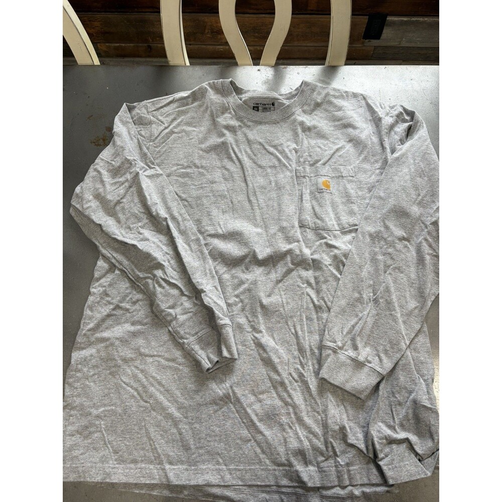 Carhartt Longsleeve Shirt Men’s 2XLarge Gray Work T-Shirt Loose Fit